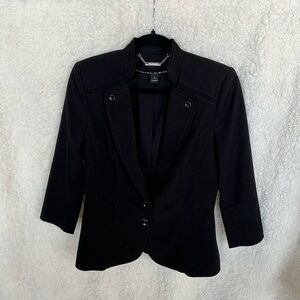 White House Black Market Elegant Black Suit Jacket